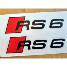 Audi RS6 Brake Decals Two Colour