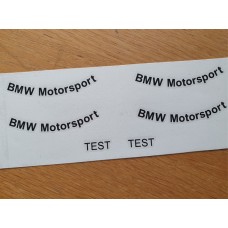 BMW Motorsport CURVED Wheel Decals