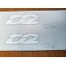 D2 Sport 6 Piston Brake Decals