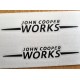 Mini JCW Brake Caliper Decals MONO